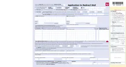 AU Post Mail Redirection Details and Applications form preview