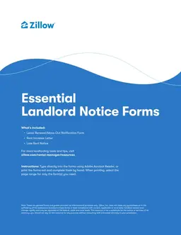 Landlord Notice Essentials - Lease Renewal and Rent Management Resources form preview