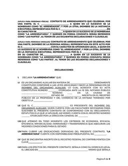 Lease Agreement Contract - Landlord and Tenant Terms Outline form preview