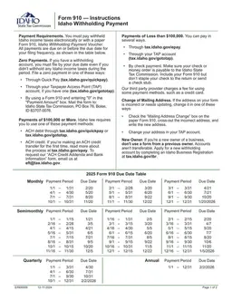 Idaho Taxpayers Form 910 - Submit Withheld Income Taxes and Maintain Withholding Account form preview